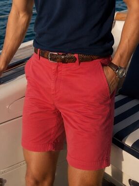 Polo Ralph Lauren Coral Pink Stretch Chino Shorts Men’s 38 Preppy Golf Old Money